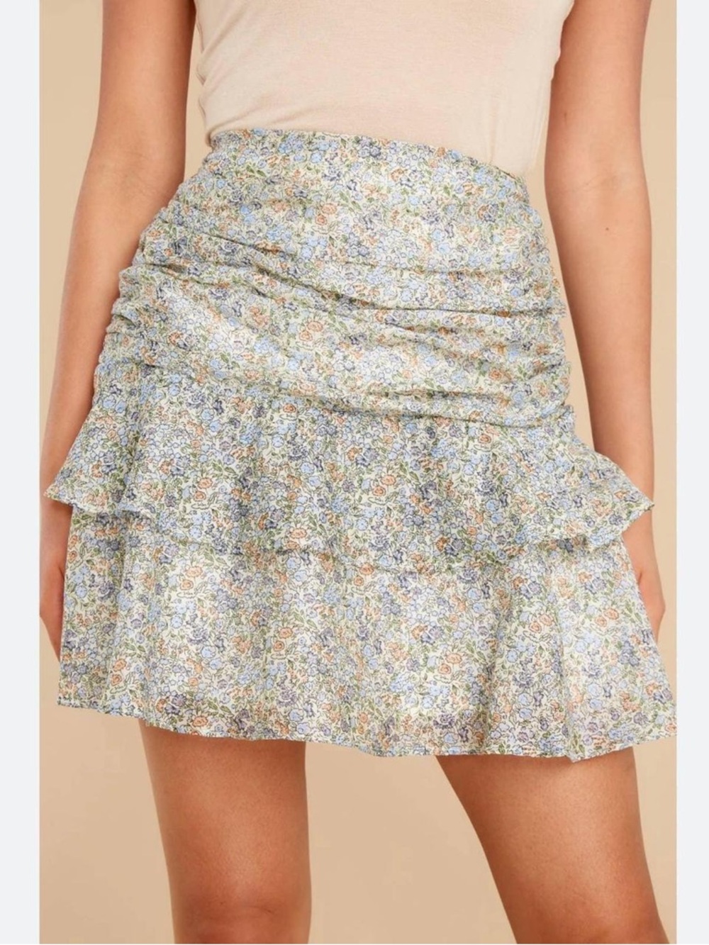 MINKPINK Sabina Floral Mini Skirt NWT Large